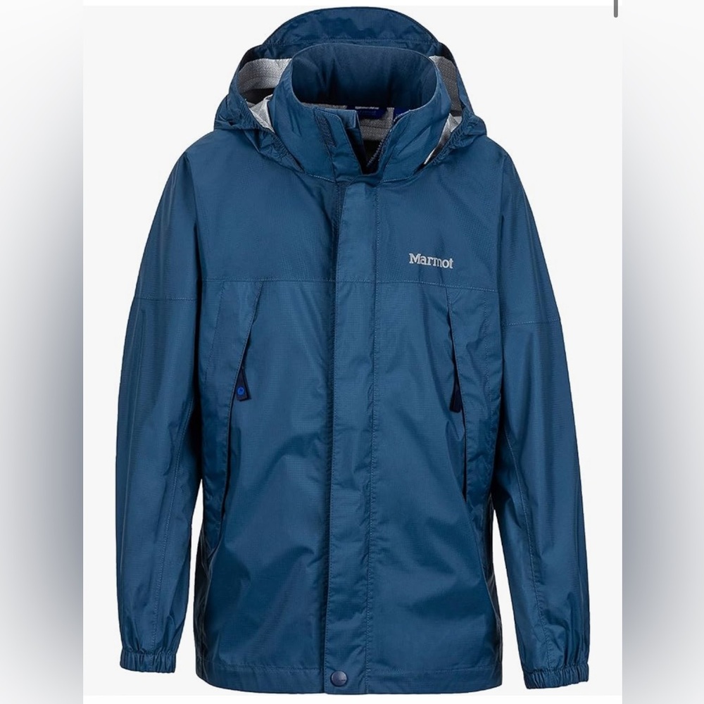 Youth Marmot PreCip Jacket. Size M. Navy Blue.